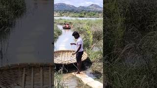 Coracle ride hampi 📍 🔥 ⛵coracleride travel hampikarnataka [upl. by Rudolph]