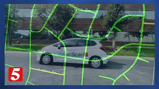 A car is driving around Brentwood mapping potholes and problem areas [upl. by Kihtrak]