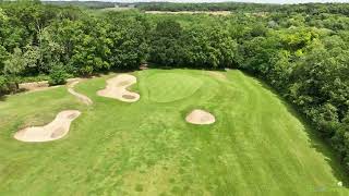 Golf DAbleiges  drone aerial video  Les Étangs  hole03 [upl. by Farrison]