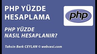 PHP Yüzde Hesaplama  Yüzde Hesabı Nasıl Yapılır Çözüldü [upl. by Zasuwa]