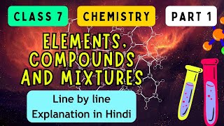 Elements Compounds and Mixtures  ICSE CLASS 7 CHEMISTRY  Part 1 I UNIQUE E LEARNING [upl. by Hudnut]