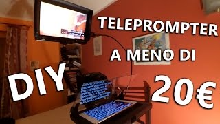 Teleprompter a meno di 20€ con un IPAD DIY  Aron ITA [upl. by Ynot]