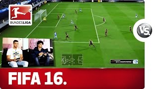 FC Schalke 04 vs Bayer 04 Leverkusen  FIFA 16 Showmatch with EA SPORTS [upl. by Ahsiad]