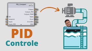 PID CONTROLE DE NÍVEL COM CLP SIEMENS S71200 NÍVEL DE ÁGUA CONTROLADO [upl. by Anilrats]