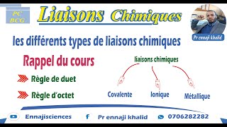 Rappel du cours règle doctet et de duet et types de liaisons chimiques [upl. by Daloris926]