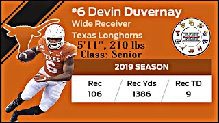 Texas WR Devin Duvernay 2019 Season Highlights [upl. by Conger154]