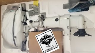 2021 Tohatsu 6hp Outboard unboxing [upl. by Lleze]