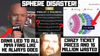 The UFC 306 Sphere Card DISASTER Dana White Lied To Us All 16 Million Dollars Lost [upl. by Lolanthe]