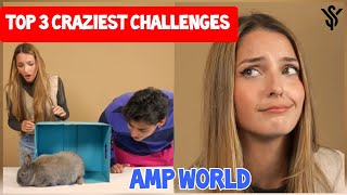 Top 3 CRAZIEST CHALLENGE AMP WORLD  ampworld youtubestar7779 [upl. by Lazarus]