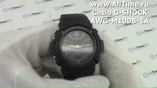 Обзор Мужские наручные часы Casio GSHOCK AWGM100B1A [upl. by Acisse997]