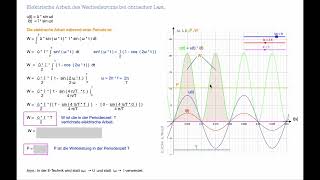 Elektrische Arbeit des Wechselstroms I  Integralrechnung [upl. by Gaby]