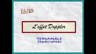 Effet Doppler  Terminale SPE [upl. by Ardnikat]