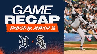 Game Highlights Skubal Dominates Tigers Shut Out White Sox in 10 Opening Day Win  32824 [upl. by Adelia]