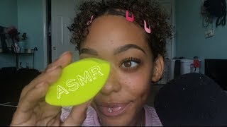 ASMR  Up Close Repeating ‘Blend’ amp ‘Beauty Blender’  Personal Attention  Slight Mouth Sounds [upl. by Abbi597]