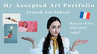 Accepted Art Portfolio French Art School Beaux Arts ENSAPC isdaT [upl. by Darci]