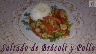 SALTADO DE BRÓCOLI CON POLLO BRÓCOLI SALTADA CON POLLO [upl. by O'Rourke39]