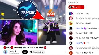 I SECRETLY trolled her ENTIRE LIVESTREAM in Roblox Rivals [upl. by Annoled550]