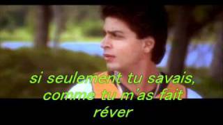 Kuch kuch hota hai lyrics french kajol and shahrukh khan [upl. by Nekcarb]