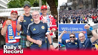 Scotland at Euro 2024 Tartan Army out in force in Cologne as Switzerland match edges closer [upl. by Molton]