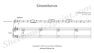 Greensleeves  Descant Recorder [upl. by Assilak]