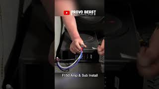 Ford F150  Mark LT Amp amp Sub Install  shorts provobeast amplifier subwoofer f150 [upl. by Saunders]