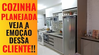 ✅Cozinha Planejada Veja a Emoção Dessa Cliente🤩 [upl. by Schlosser]