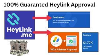 100 Guranted Heylinkme approval trick  Heylinkme earnings  Heylink Adsense approval [upl. by Chadburn]