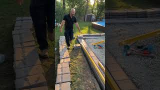 How to build a Retaining wall for a patio [upl. by Aicnom]