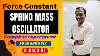 Spring Mass Oscillator Force constant [upl. by Seften845]