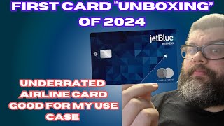 First 2024 Card Unboxing  Adding the Underrated JetBlue Business Card [upl. by Kitchen553]