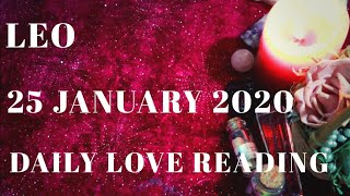 Leo daily love reading ⭐ THIS PERSON DIDNT THINK OF LEAVING YOU ⭐ 25 JANUARY 2020 [upl. by Greene716]