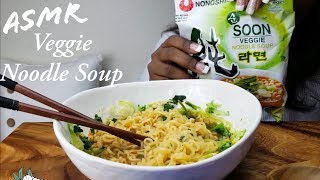 ASMR SPICY NONGSHIM Soon Veggie Noodle Soup  Slurping Eating sounds No Talking [upl. by Katinka]