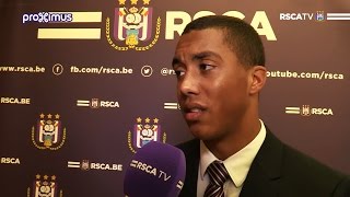 Youri Tielemans amp Silvio Proto after the draw against Standard [upl. by Mharba]