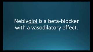 How to pronounce nebivolol Bystolic Memorizing Pharmacology Flashcard [upl. by Kcarb]