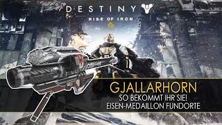 Destiny  Gjallarhorn Jahr 3 So bekommt ihr sie  Eisen Medaillon Fundorte [upl. by Lucilia]