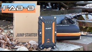 Test Booster et batterie nomade SUAOKI CSJ02 étanche et antichoc [upl. by Attelocin444]