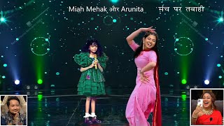 OMG  मंच पर आ गया तूफान  Arunita  Pawandeep  Miah Mehak  Superstar Singer 3 Today Episode [upl. by Shlomo]