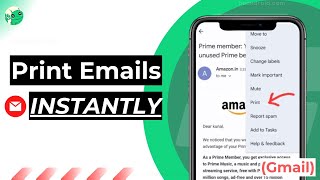 2 Ways to Print Gmail Email Guide  Print Emails [upl. by Rhetta402]