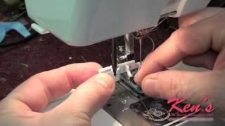 How to use the Janome Sewing Machine Needle Threader [upl. by Carlo]