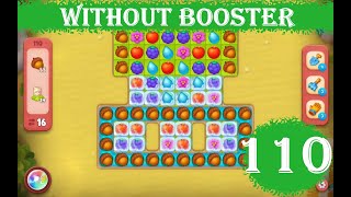 Gardenscapes Level 110  15 moves 2023 HD solution of Level 110 Gardenscapes No Boosters [upl. by Laud]