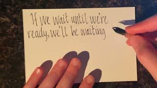 ASMR Handwriting Lemony Snicket Quote [upl. by Ateiram]