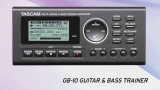 TASCAM GB10 Guitar  Bass Trainer  Recorder [upl. by Beebe739]