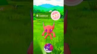 Catching ✨SABLEYE✨ in Pokemon GO pokemongo pokemongoshorts trending [upl. by Feetal782]