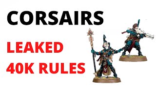 Eldar Corsairs NEW MODELS and LEAKED RULES [upl. by Lig]