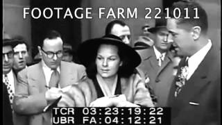 Kefauver Commission  Virginia Hill Testifies 22101107  Footage Farm [upl. by Gloriane975]