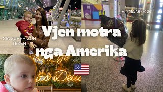 Vjen motra nga Amerika Sia i ben surprize tezesshkojme ne aeroport prapaskena nga kenga e babi [upl. by Nolat]