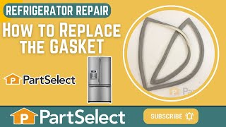 Refrigerator Repair  How to Replace the Gasket [upl. by Sherard]