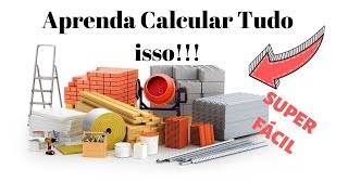 Como calcular a quantidade de Tijolos Ferragem Pisos e Concreto da sua construção [upl. by Aicire736]