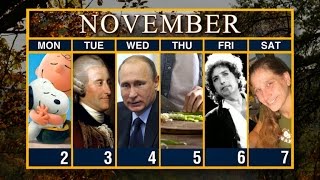 Calendar Week of November 2 [upl. by Leah]