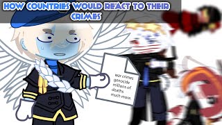 How Countries Would React To Their Crimes  Gacha x Countryhumans  SATIRE [upl. by Sabba537]